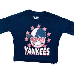New Era Yankees T-Shirt Girls Size 6 MLB Genuine Merchandise Baseball New York